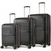 ROCK sada cestovných kufrov Astrid TR-0291/3 PP – čierna