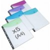 Obal na patent, s eurodierovaním, A4, RAPESCO Eco, mix priehľadných farieb