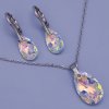 Súprava Swarovski Slzy Crystal AB 45 cm šírka 2 mm