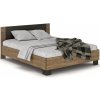 NABBI Verify LB-160 manželská posteľ s roštom 160x200 cm dub april / wenge 160 x 200