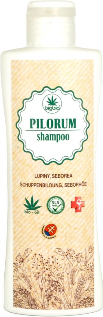 Bigbio Pilorum konopný šampón na lupiny 200 ml