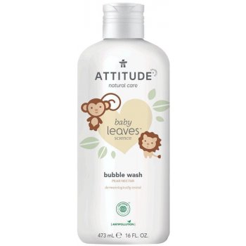 Attitude BabyLeaves Dětská pěna do koupele s vůní hruškové šťávy 473 ml