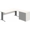 OFFICE PRO s.r.o. Kancelársky stôl pracovný, zostava ľavá - CE 1800 60 HR L, biela