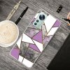 Gumený 3D kryt ABSTRACT na Xiaomi 12X - Kosoštvorec sivo-fialovej farby