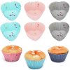 Royal Kitchen F17262 Silikónové košíčky na muffiny SRDCE, 6ks, 6x3cm
