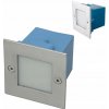 Nástenné a zapustené svietidlo Kanlux 0,6 W, integrovaný LED zdroj 7 cm, strieborné
