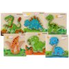 Teddies Puzzle deskové - DINOSAUŘI - dřevo