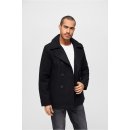 Brandit pánsky kabát Pea coat black