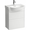 Laufen The New Classic skrinka 57.6x31.6x67.7 cm závesná kúpeľňová skrinka pod umývadlo biela H4060320851701
