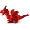 Rappa Plyšový drak 40 cm červený ECO-FRIENDLY