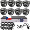 8CH 5MPx STARVIS kamerový set CCTV EONBOOM VR8D - DVR s LAN a 8x vonkajšia dome vari kamera