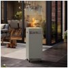 Planika | Planika Faro GAS - Vonkajší plynový krb 142x36 cm 8kW šedá + ochranný kryt | PK0021