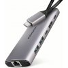 AXAGON HMC-6G2L, USB 10Gbs hub, 2x USB-A, 1x USB-C, HDMI 4k60, RJ-45, PD 100W, kábel USB-C 15cm HMC-6G2L