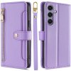 VSETKONAMOBIL 101107 PASTEL Peňaženkové puzdro pre Samsung Galaxy S25+ 5G fialové