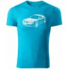 T-ričko Volkswagen Passat B5.5 pánske tričko Farba trička: Tyrkysová, Farba potlače: Biela, Veľkosť: XXL