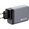 VERBATIM GaN Nabíječka do sítě GNC-100, 100W, 3x USB-C, 1x USB