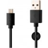 Datový a nabíjecí kabel FIXED s konektory USB/USB-C, USB 2.0, 1 metr, černý FIXD-UC-BK