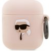 Karl Lagerfeld Apple AirPods 2/1 cover Silicone Karl Head 3D KLA2RUNIKP