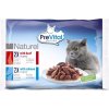 PreVital Naturel hovězí a losos, kapsa 85 g (4 pack)
