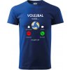 Volejbal volá - Klasické pánske tričko vyššej gramáže - 3XL ( Kráľovská modrá )