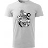 Bedmintoňák - Klasické pánske tričko vyššej gramáže - 2XL ( Svetlosivý melír )