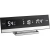 60.2011 TFA Digitálny budík s meraním teploty a vlhkosti, čierno-strieborný