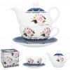 HOME Šálka+podšálka+čajník keramická 260+390 ml