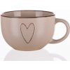 BANQUET Hrnček keramický jumbo HEART béžový 730 ml