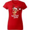 Dámske vianočné tričko ako darček Sob Rudolf Veselé Vianoce