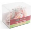 LED sveteľná reťaz - mikuláš - 10 LED - 1,35 metrov - teplá biela - 2 x AA