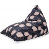 Sablio Sedací vak Kruhy a bodky: 150x80 cm