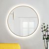 Smartwoods Bright zrkadlo 90x90 cm okrúhly s osvetlením zlatá 5904107900469