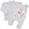 Dojčenská súpravička New Baby Mouse sivá, veľ. 86 (12-18m)