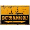Parking - Scooters parking only - ceduľa 30cm x 20cm Plechová tabuľa