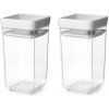 Brabantia Set dóz Square svetlo šedá 2 ks 0,15 l