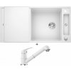 Blanco AXIA III XL 6 S biela + sklenená krájacia doska 523514 + Blanco DARAS-S biela 517735