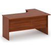 Rohový kancelársky písací stôl MIRELLI, 140x120 cm, ľavý, orech