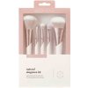 EcoTools Luxe Collection štetec na blending 1 ks + skosený štetec na očnú linku na obočie 1 ks + štetec na aplikáciu korektora 1 ks + štetec na make-up a púder 1 ks + veľký štetec na púder