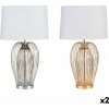 Stolná lampa DKD Home Decor Kov Biela 220 V 35 x 35 x 63 cm 50 W (2 kusov)