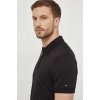 Bavlnené polo tričko Tommy Hilfiger čierna farba, jednofarebný, MW0MW34746 XL