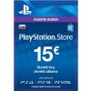 PlayStation Store predplatená karta 15 €