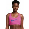 Dámska športová podprsenka Nike, SWOOSH ružová,modrá XS