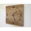 Drevené štvorcové hodiny Klasik (Designové hodiny s tichým chodom 40x40 cm)