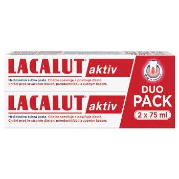 Lacalut Aktiv zubná pasta 2 x 75 ml