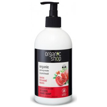 Organic shop Organické vitamínové tekuté mydlo na ruky Granátový náramok 500 ml