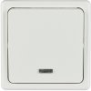 SEZ Jednopólový spínač so signalizáciou Standard DS S 1101-1 B biely 28x82x82mm