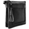 Čierna crossbody dámska kabelka Bakest