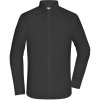 James & Nicholson Košile JN 1372 slim fit, popelínová, dlouhý rukáv, pánská COT02137200203-black L Černá