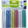 Extol Craft Extol Tyčinky tavné 11x100 mm farebné trblietavé,12ks,Z/M/SvM/Če/Zlt/Str, 9911