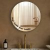 Artalo Nálepka na zrkadlo S47 – Hey! Wash your hands. (round) 19x5,8 cm